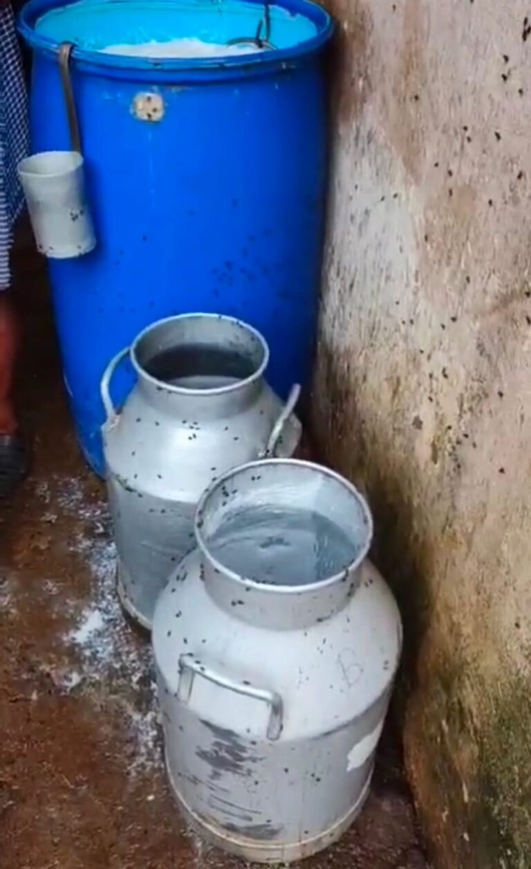 गंदगी के बीच दूध का संग्रहण करते पाये जाने पर बनारसी डेयरी का पंजीयन निलंबित (1)